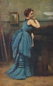 青の女、1874、1939 作： Jean Baptiste Camille Corot
