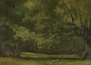 Fontainebleau-森の中、c。 1823-24