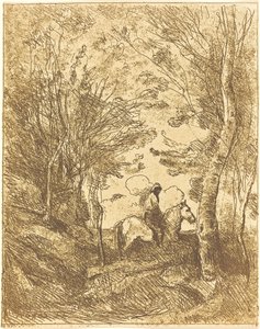 森の騎士、大皿 (Le Grand Cavalier sous bois)