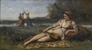 スパルタ出身の若い女性（ジューンはスパルテを感じる）。 1868-70年頃
