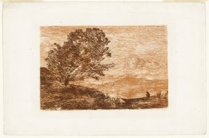 チロルの湖 作： Jean Baptiste Camille Corot