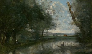 風景、186570。 作： Jean Baptiste Camille Corot