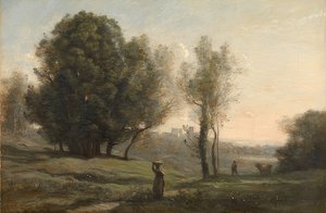 風景。 1872年頃 作： Jean Baptiste Camille Corot