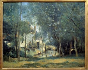 サン＝ニコラ＝レ＝アラスの製粉所 カミーユ・コロー（1796-1875）の絵画 1874年 日 0,65x0,81 m パリ、オルセー美術館 作： Jean Baptiste Camille Corot
