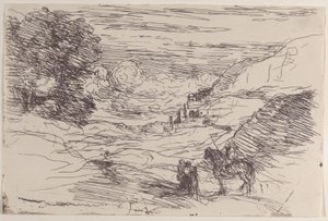 レ・パラダン、1871年 作： Jean Baptiste Camille Corot