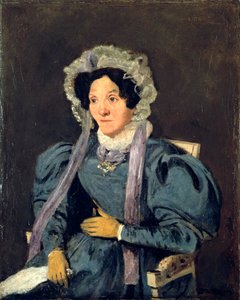 マダムコロー、芸術家の母、c1845 作： Jean Baptiste Camille Corot