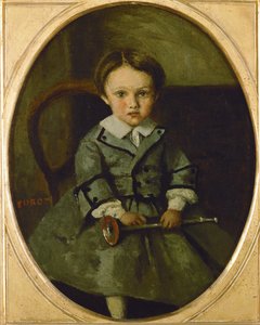 子供の頃のモーリス・ロバート... 作： ジャン・バプティスト・カミーユ・コロー