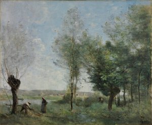 クーロンの記憶 - Peinture de Jean Baptiste Camille Corot (1796-1875) - 1872 - 油彩・キャンバス - 46x55,3 - Szepmuveszeti Muzeum, Budapest, Hungary