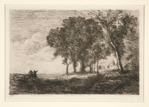 の風景 作： Jean Baptiste Camille Corot