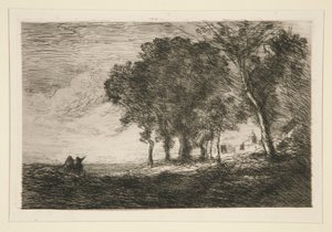 の風景 作： Jean Baptiste Camille Corot