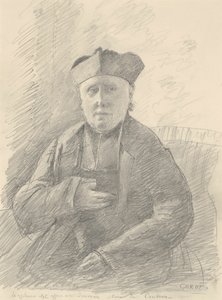 アベ・ジュヴォーの肖像 作： Jean Baptiste Camille Corot