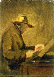 ドーミエの肖像 作： Jean Baptiste Camille Corot