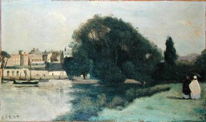 ロンドン近郊のリッチモンド 作： Jean Baptiste Camille Corot