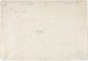 風景のスケッチ (裏面) 作： Jean Baptiste Camille Corot
