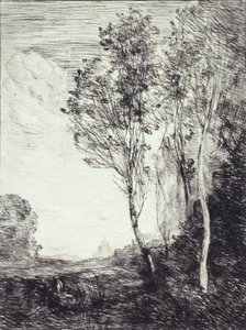 イタリアのお土産 作： Jean Baptiste Camille Corot