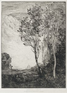 イタリアのお土産、1863 作： Jean Baptiste Camille Corot