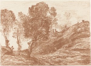 イタリアのお土産 作： Jean Baptiste Camille Corot