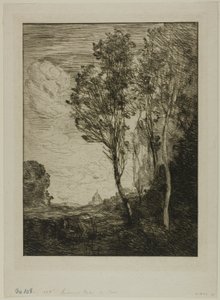 イタリアのお土産 作： Jean Baptiste Camille Corot