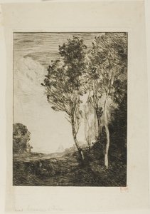 イタリアのお土産 作： Jean Baptiste Camille Corot