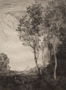 イタリアのお土産 作： Jean Baptiste Camille Corot