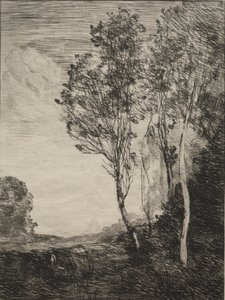 イタリアのお土産 作： Jean Baptiste Camille Corot