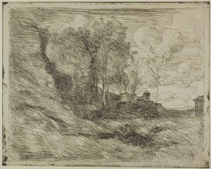 オスティアのお土産 作： Jean Baptiste Camille Corot