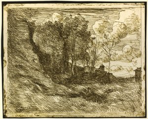 オスティアのお土産 作： Jean Baptiste Camille Corot