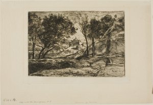 トスカーナのお土産 作： Jean Baptiste Camille Corot