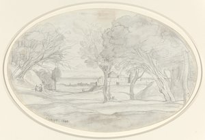 Souvenir of Tuscany, 1844年。 作： Jean Baptiste Camille Corot