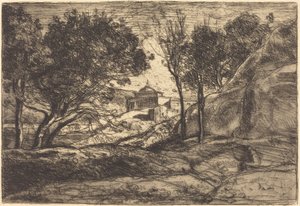 トスカーナのお土産 トスカーナのお土産、c。 1845年。 作： Jean Baptiste Camille Corot
