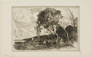 ドゥエー要塞の記念品 作： Jean Baptiste Camille Corot