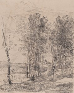 サン・ニコラ・レ・アラスの鐘楼、1871～72年。 作： Jean Baptiste Camille Corot