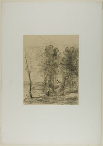 聖ニコラス・レ・アラスの鐘楼 作： Jean Baptiste Camille Corot
