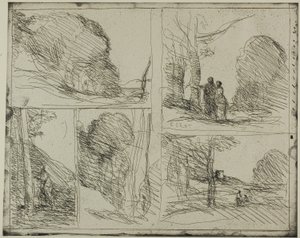 ペリクレスの園 作： Jean Baptiste Camille Corot