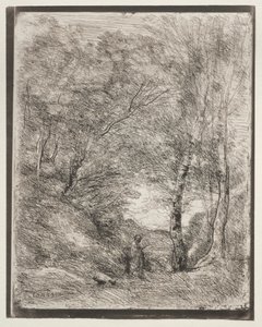 ホレスの庭園 作： Jean Baptiste Camille Corot