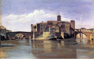 サン・バルトロメオの島 作： Jean Baptiste Camille Corot