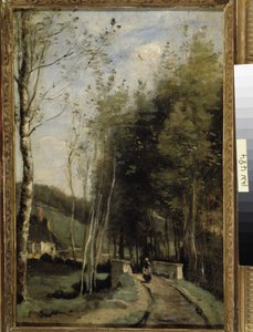 リトル・ブリッジ」（油彩・キャンバス 作： Jean Baptiste Camille Corot