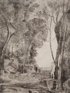 小さな羊飼い 作： Jean Baptiste Camille Corot