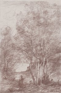 哲学者の隠れ家 哲学者の隠れ家、1871 年。 作： Jean Baptiste Camille Corot