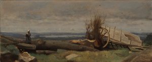 ラ・ボース平原 作： Jean Baptiste Camille Corot