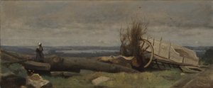 ラボースの平野、1840〜5年頃 作： Jean Baptiste Camille Corot