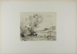 葦のライダー 作： Jean Baptiste Camille Corot