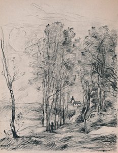 サンニコラレザラスの尖塔、1870年代頃、1946年 作： Jean Baptiste Camille Corot