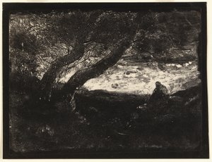 思想家 作： Jean Baptiste Camille Corot
