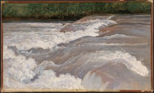 テルニのカスケードの上のヴェリーノ 作： Jean Baptiste Camille Corot