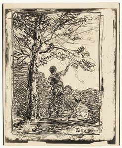 乙女と死 作： Jean Baptiste Camille Corot