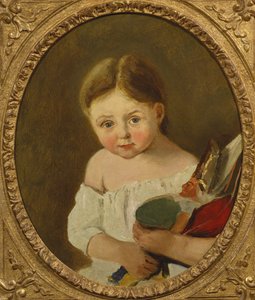 M.エドゥアールデラランの末娘、1845年頃 作： Jean Baptiste Camille Corot