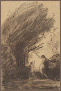金星武装解除キューピッド 作： Jean Baptiste Camille Corot