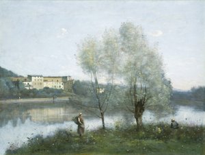 ヴィル・ダヴレー、c。 1865年。 作： Jean Baptiste Camille Corot