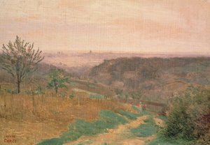 ヴィルダヴレー、ホーツドセーヌ 作： Jean Baptiste Camille Corot